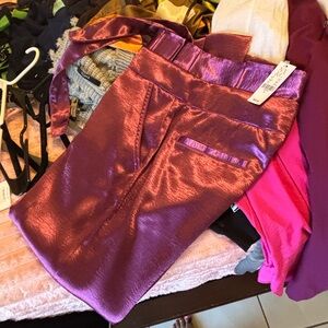 Shiny Purple Kids Bottoms